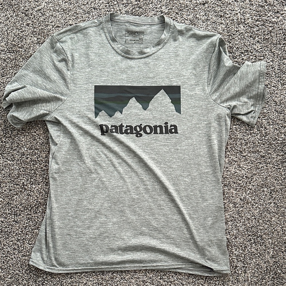 Patagonia Heather Gray Men's Tee Capilene